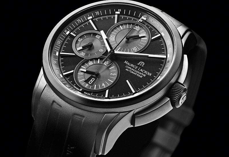 Maurice Lacroix Pontos Chronograph Full Black and Titanium