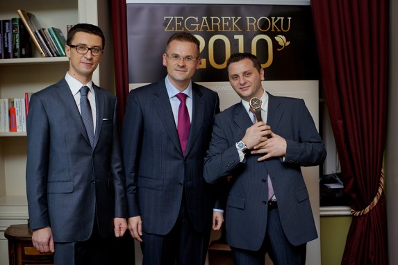 od lewej: Tomasz Kiełtyka, Dariusz Chlastawa i Burhan Ademi (Audemars Piguet)