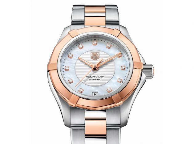 Aquaracer Lady Steel and Rose Gold 