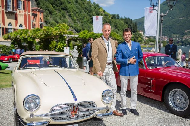 Wilhelm Schmid (left), cars and Concorso d'Eleganza 2014