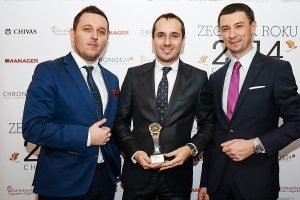 od lewej: Łukasz Doskocz, Denis Chauve (Sales Manager Europe Richard Mille), Tomasz Kiełtyka