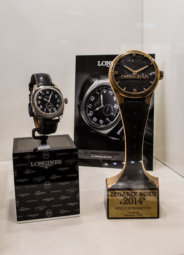 Longines Heritage 1935 - "Zegarek Roku 2014" w kategorii 'Wybór Internautów'