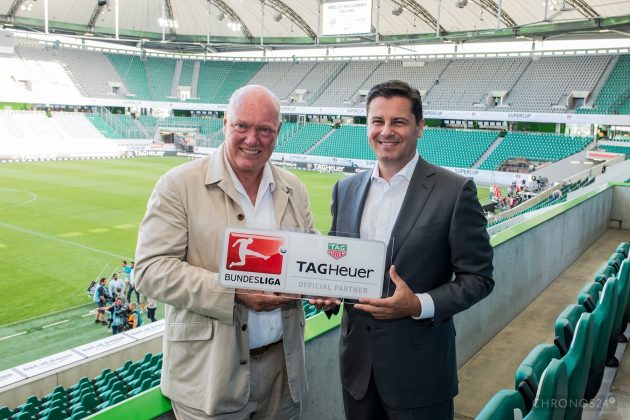 Jean-Claude Biver (CEO TAG Heuer) i Christian Seifert (CEO Bundesliga)