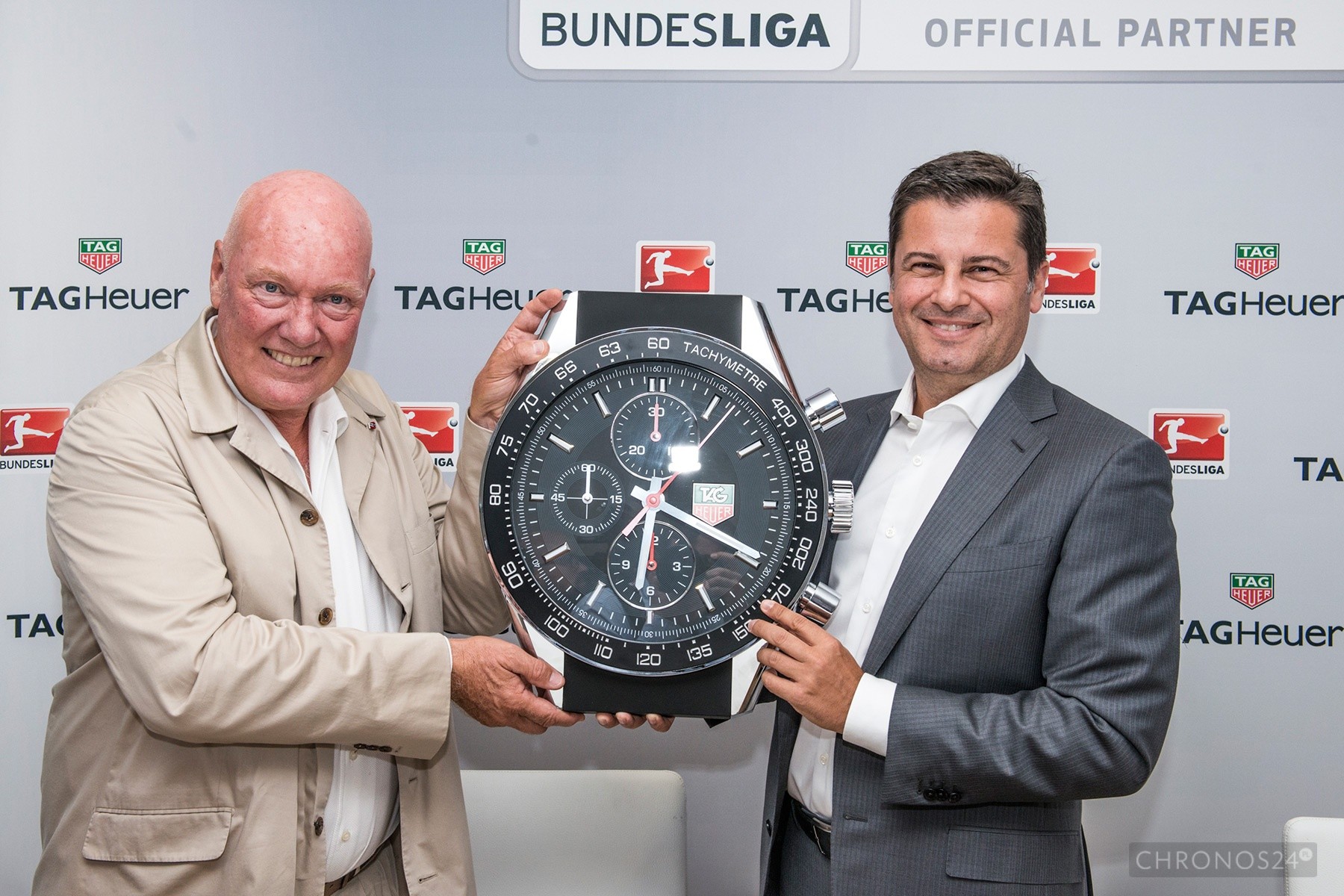 Jean-Claude Biver (CEO TAG Heuer) i Christian Seifert (CEO Bundesliga)
