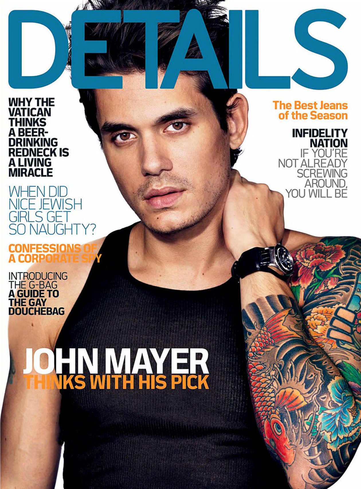 John Mayer na okładce magazynu Details