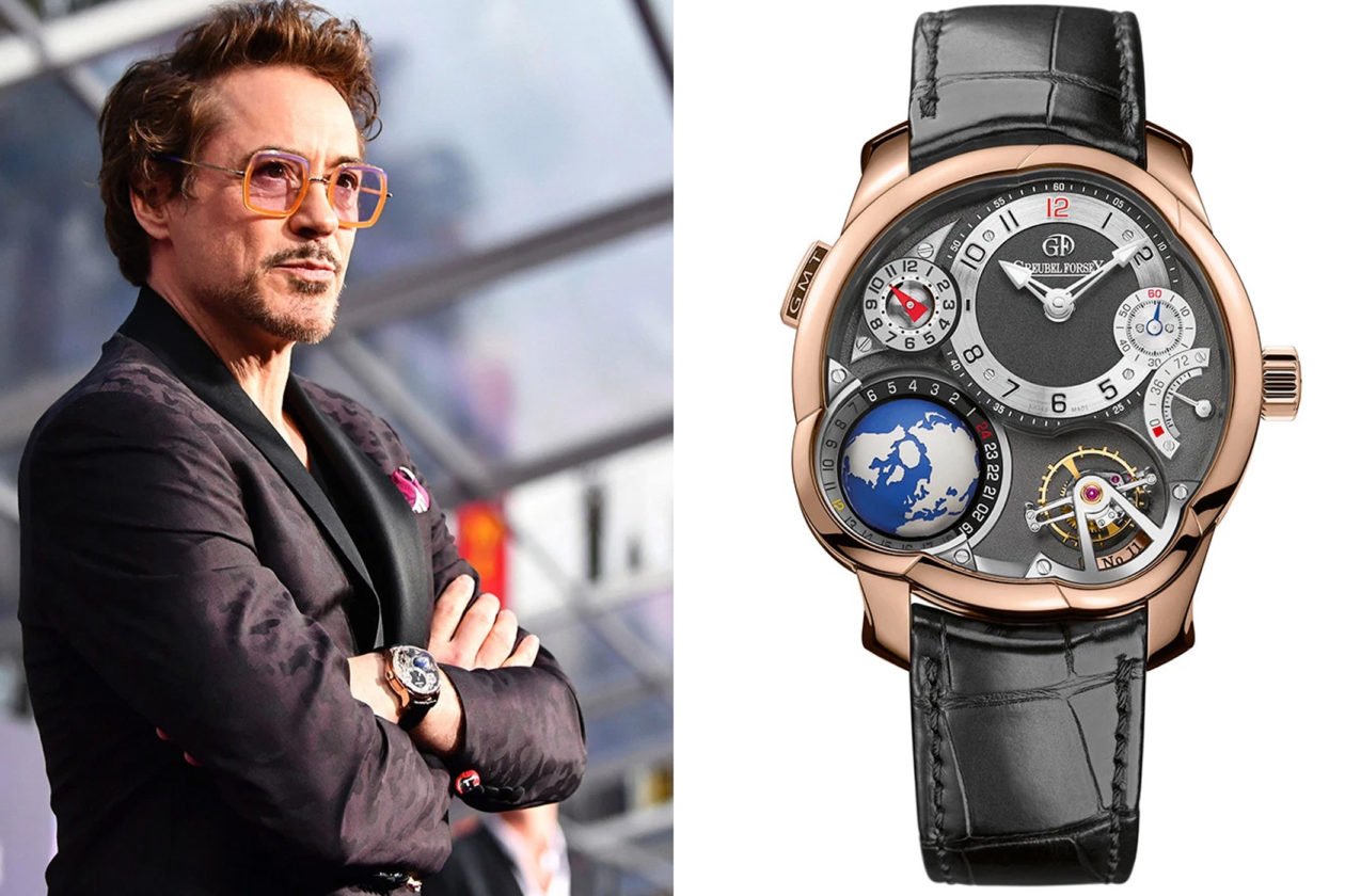 Robert Downey Jr. and Greubel Forsey / photo: mensjournal.com
