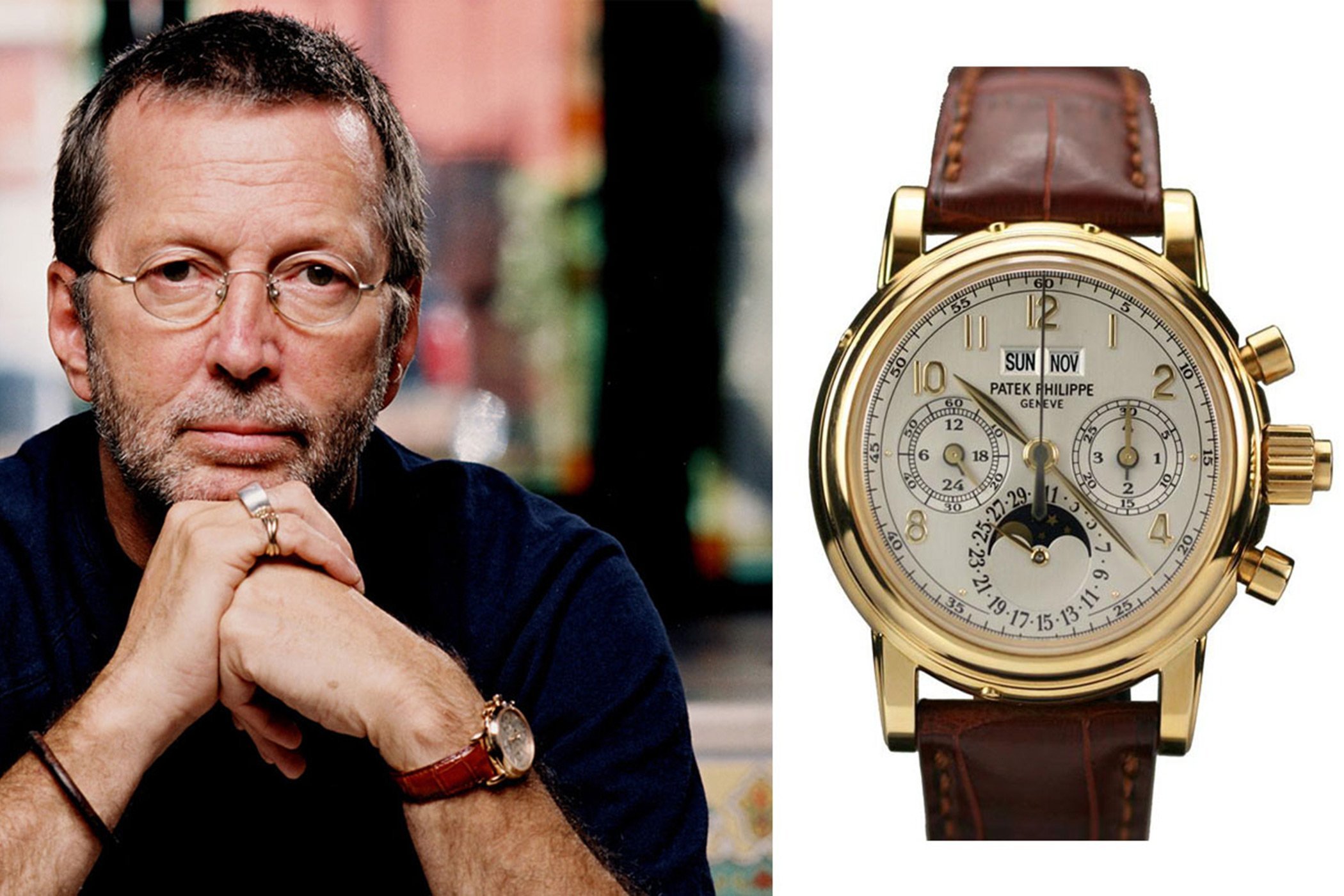 Billionaire Lifestyle - Eric Clapton is selling one of the finest of his  watches, an ultra rare platinum-cased Patek Philippe (reference 2499/100P)  Perpetual Calendar Chronograph. Launched in 1951, reference 2499 was in