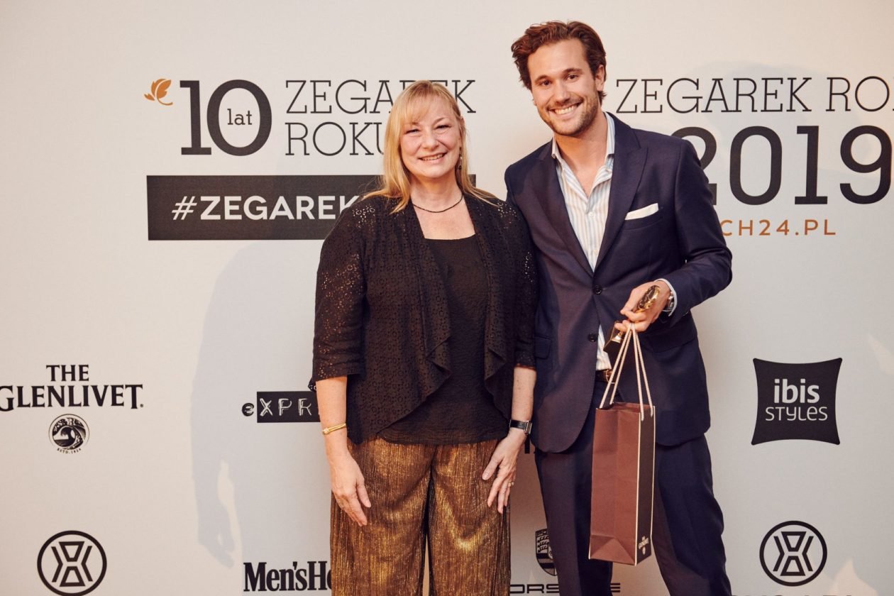 Elizabeth Doerr (Quill & Pad) i Arnaud Légeret (Communications Manager MB&F)