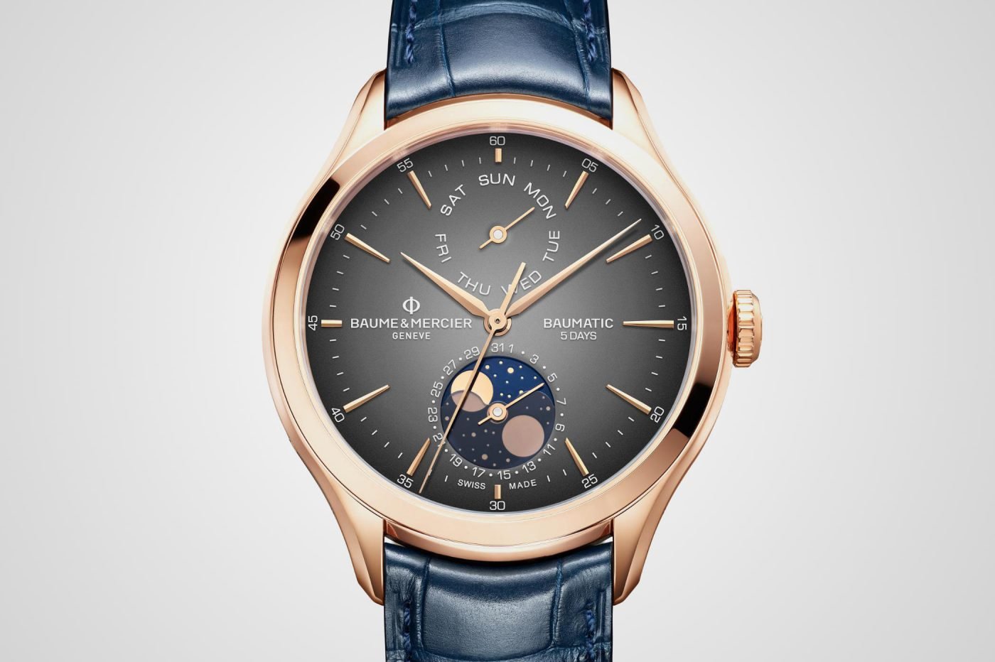 Baume & Mercier Clifton Baumatic Day-date Moon Phase