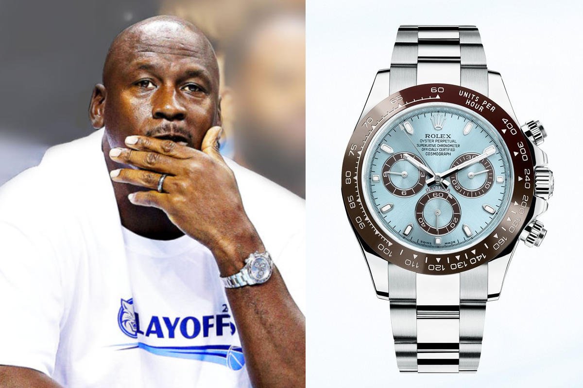 Michael Jordan & Rolex / foto: goldmanwatchexchange.com