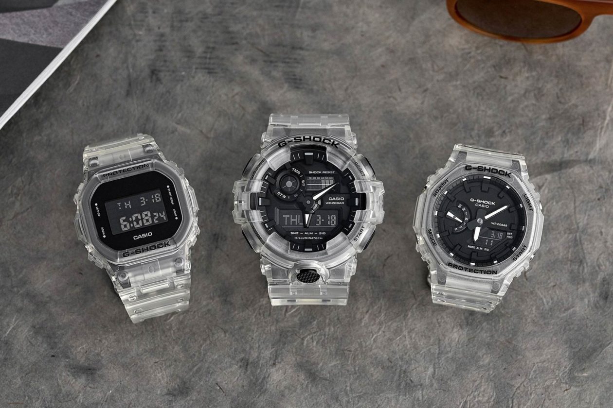 Casio G-Shock Transparent Pack / foto: Hodinkee