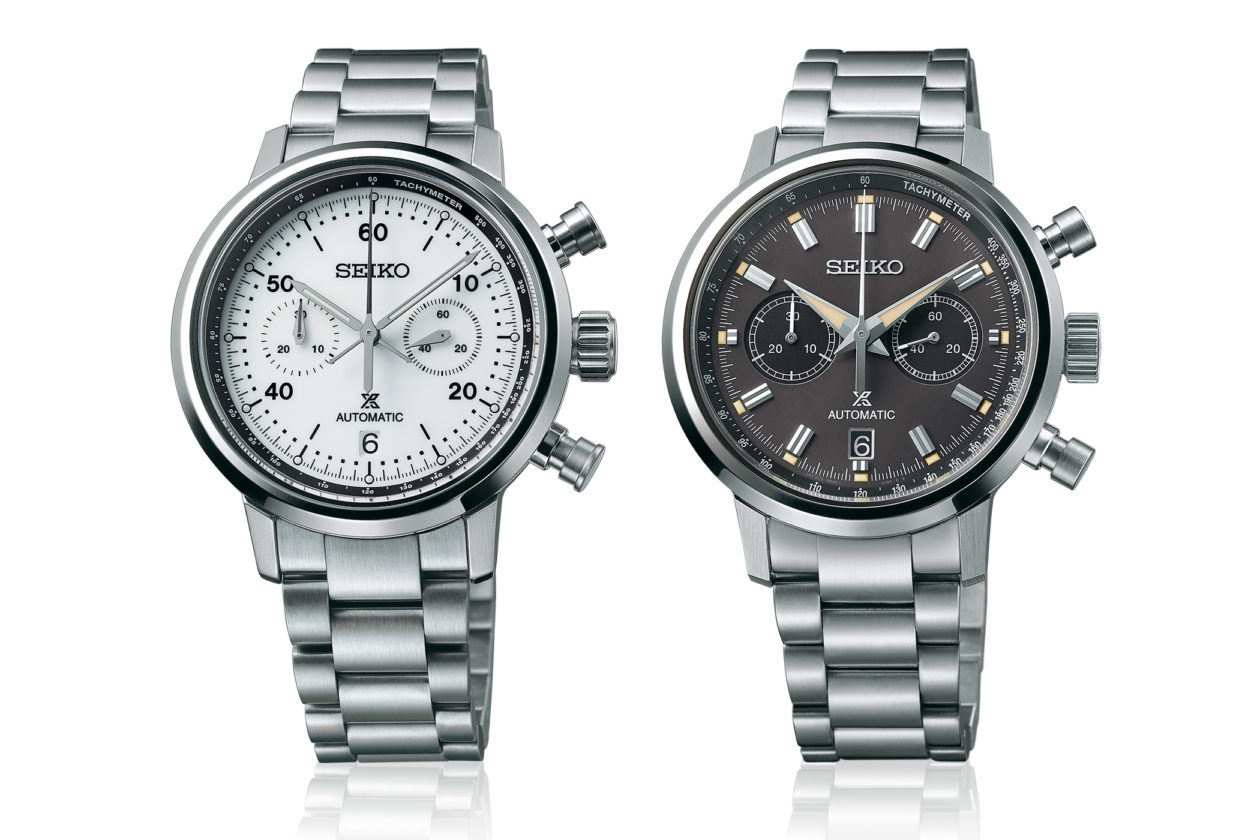 Seiko Speedtimer Chronograph SRQ035 (po lewej) i SRQ037