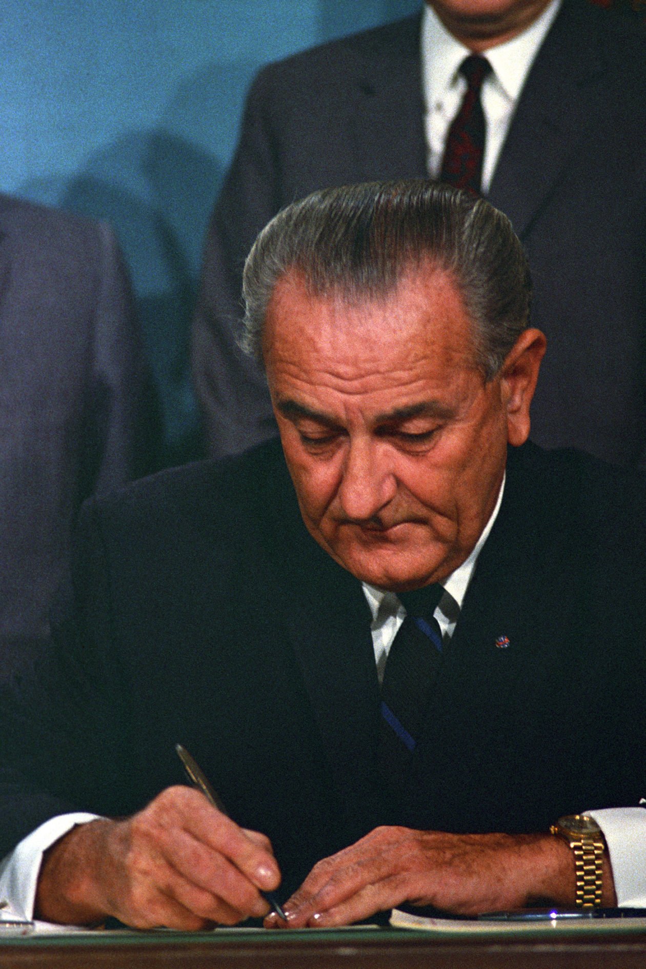 Lyndon B. Johnson w Białym Domu, 1967 r. / foto: Frank Wolfe; zdjęcie dzięki uprzejmości Lyndon Baines Johnson Presidential Library