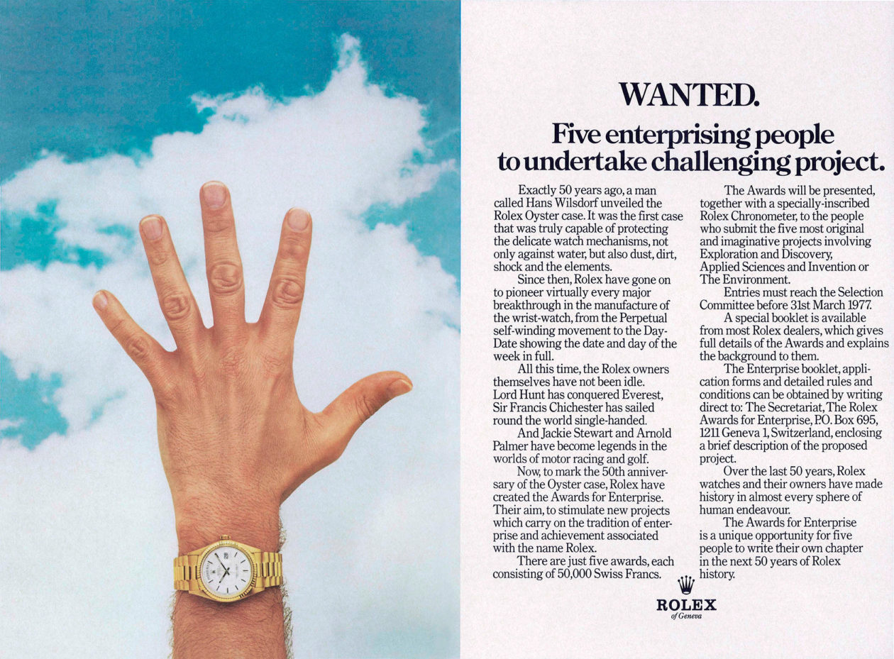 Rolex Day-Date - reklama z 1976 roku