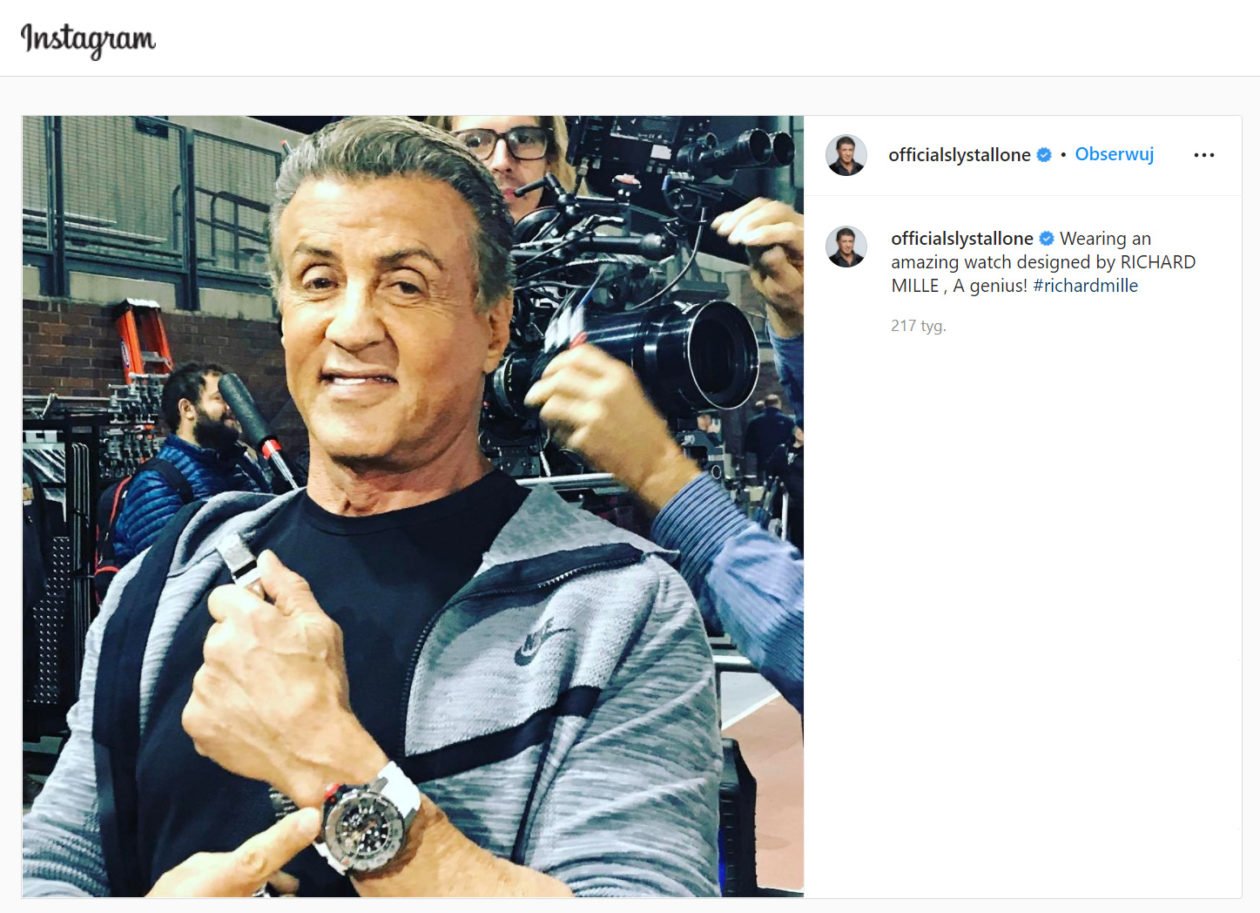 Sylvester Stallone & Richard Mille / foto: Instagram