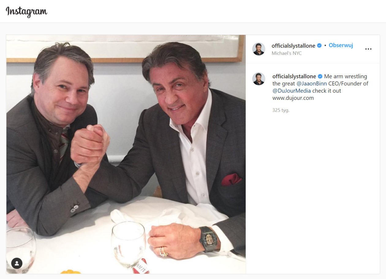 Sylvester Stallone & Richard Mille / foto: Instagram