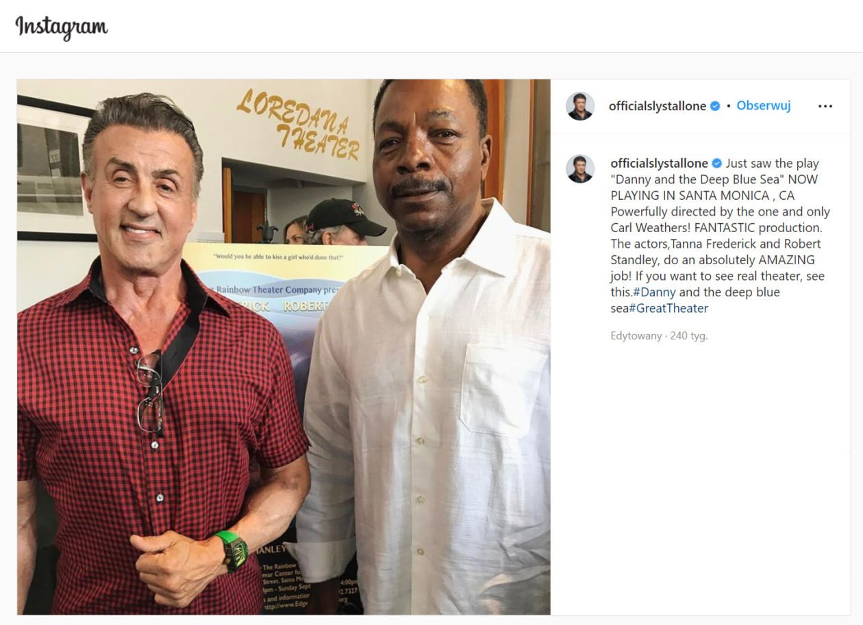 Sylvester Stallone & Richard Mille / foto: Instagram