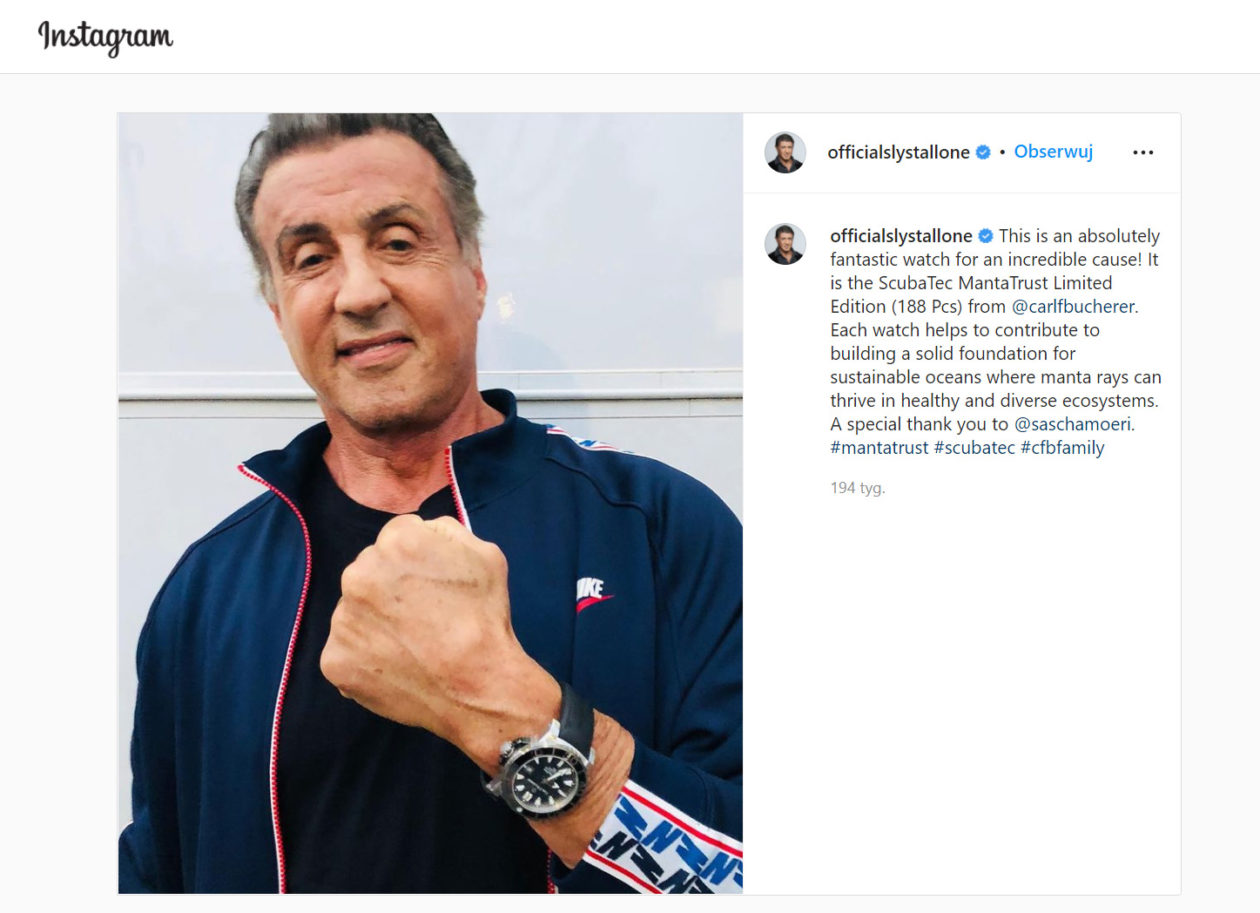 Horological Showbiz: Sylvester Stallone - CH24.PL