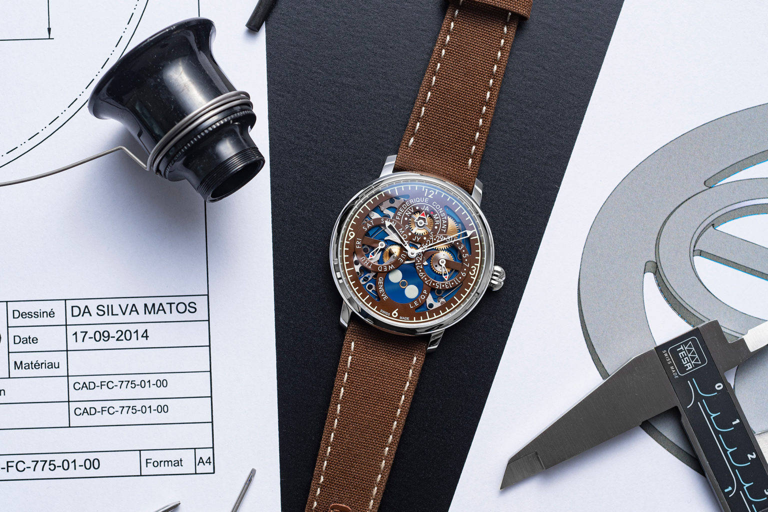 The Naked Watchmaker Frederique Constant Slimline Perpetual Calendar Manufacture Dost Pno