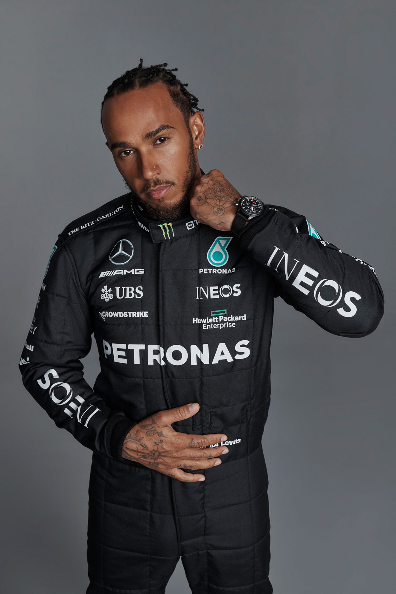 Lewis Hamilton i IWC Pilot's Watch TOP GUN / foto: Mercedes-AMG