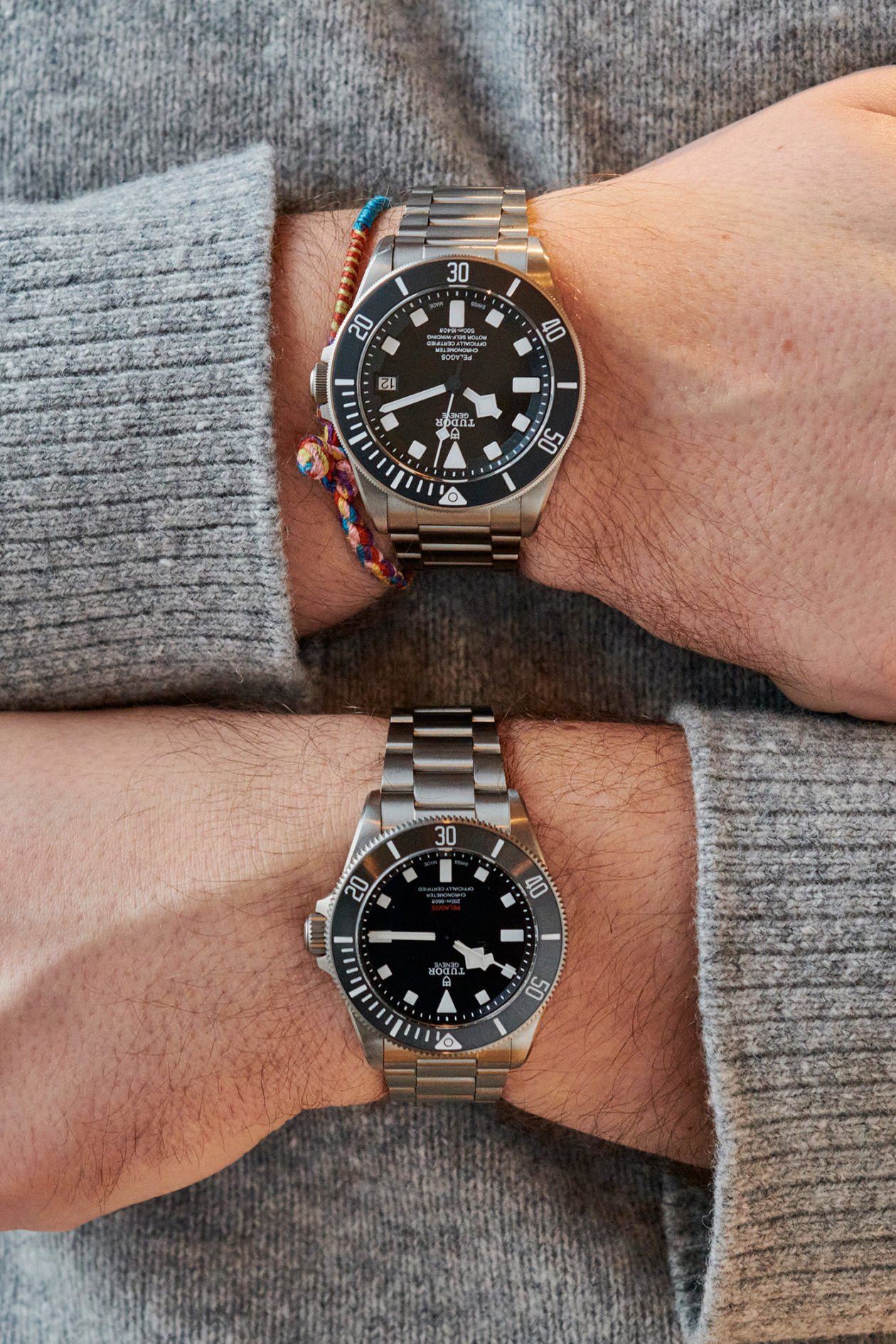 Tudor Pelagos 39 (u dołu) i Pelagos 42 (u góry)