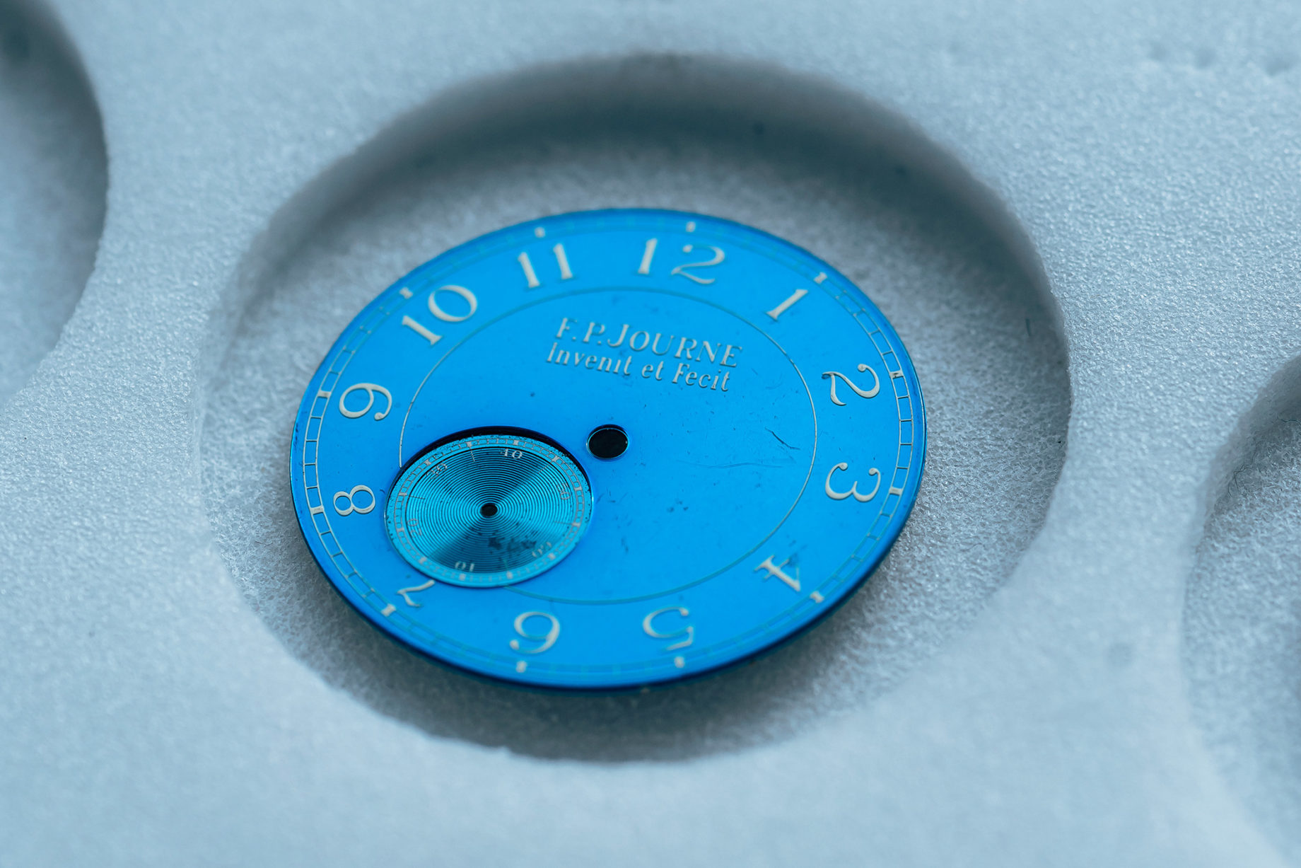 Les Cadraniers de Genève - tarcza modelu Chronomètre Bleu