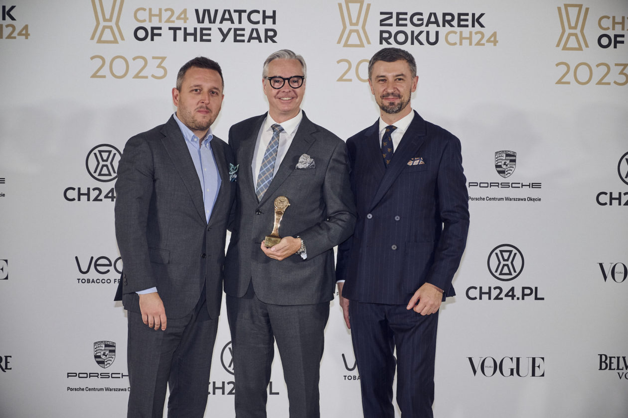 od lewej: Łukasz Doskocz (CH24), Roman Mayer (Sales & Marketing Manager Jaeger-LeCoultre) i Tomasz Kiełtyka (CH24)