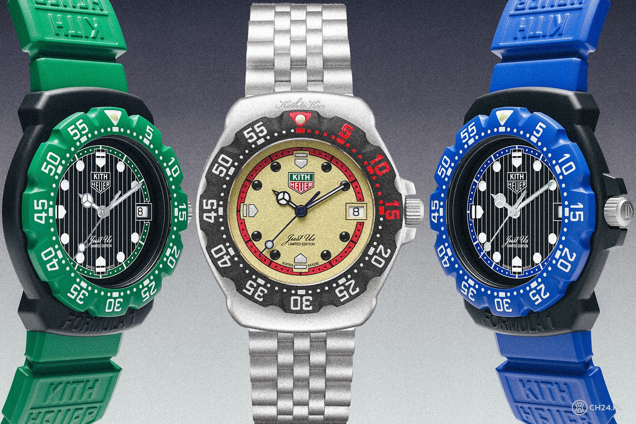 ★24SS 最新作★TAG Heuer Formula 1 Kith Scuba Vintage Tee TAG Heuer Formula 1 x Kith - powrót kolorowych modeli w