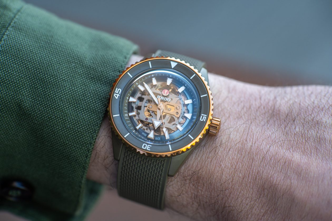 Rado Captain Cook High-Tech Ceramic Skeleton Olive-Green