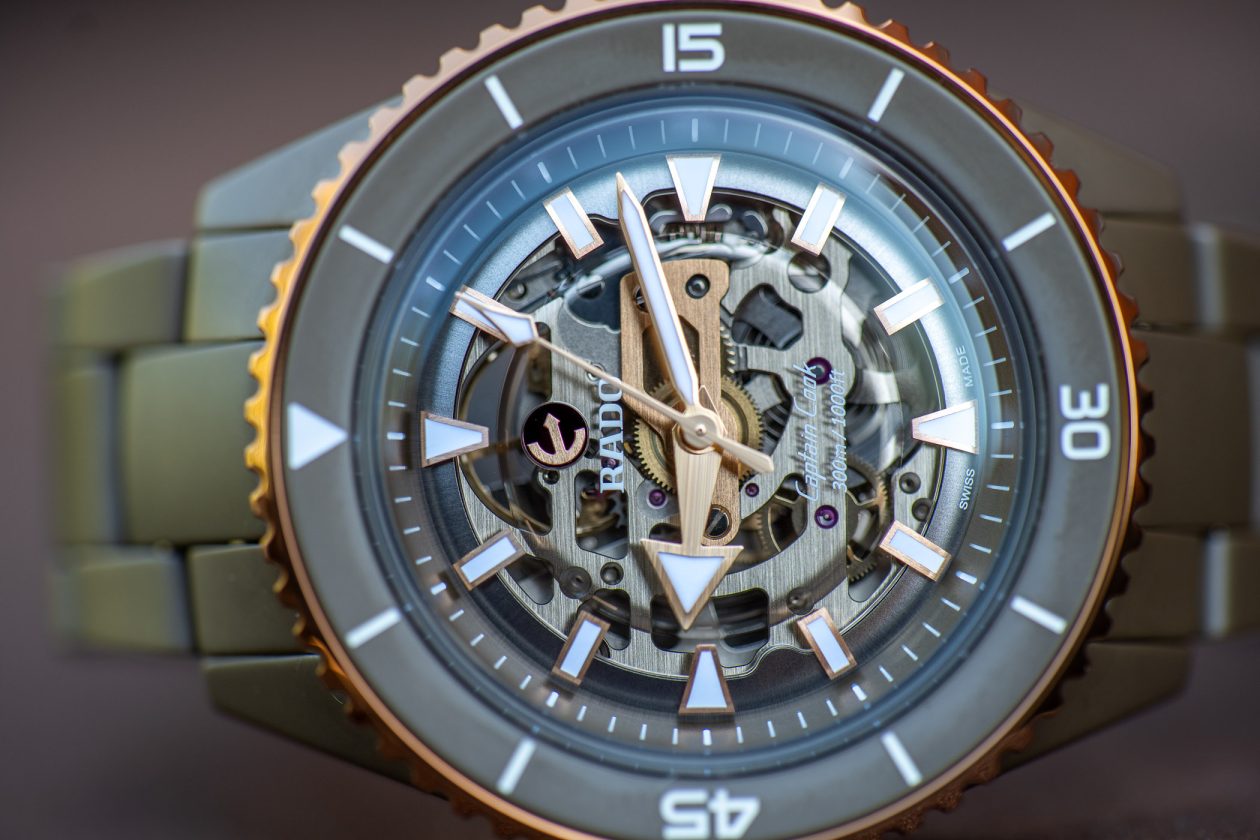 Rado Captain Cook High-Tech Ceramic Skeleton Olive-Green
