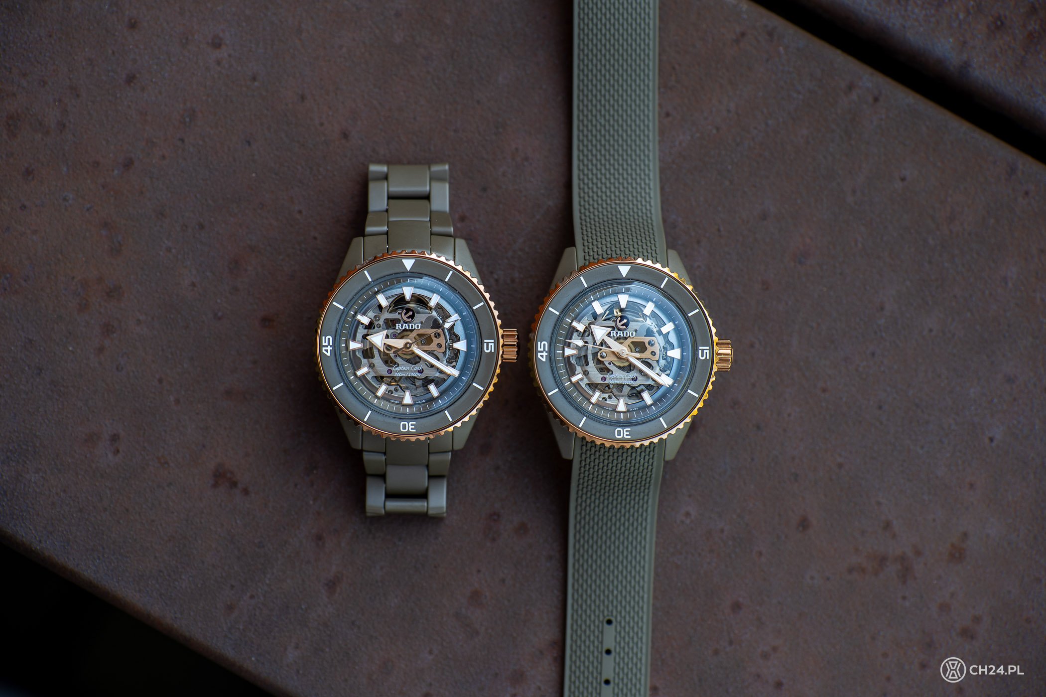 Hands-On: Rado Captain Cook High-Tech Ceramic Skeleton Olive-Green