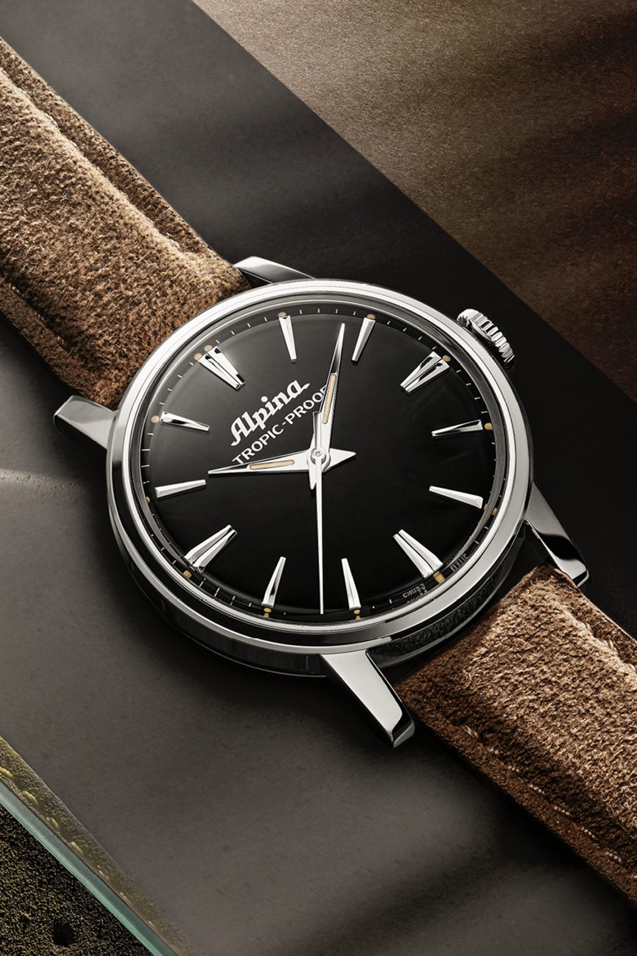 Alpina Heritage Tropic-Proof Handwinding z czarną tarczą