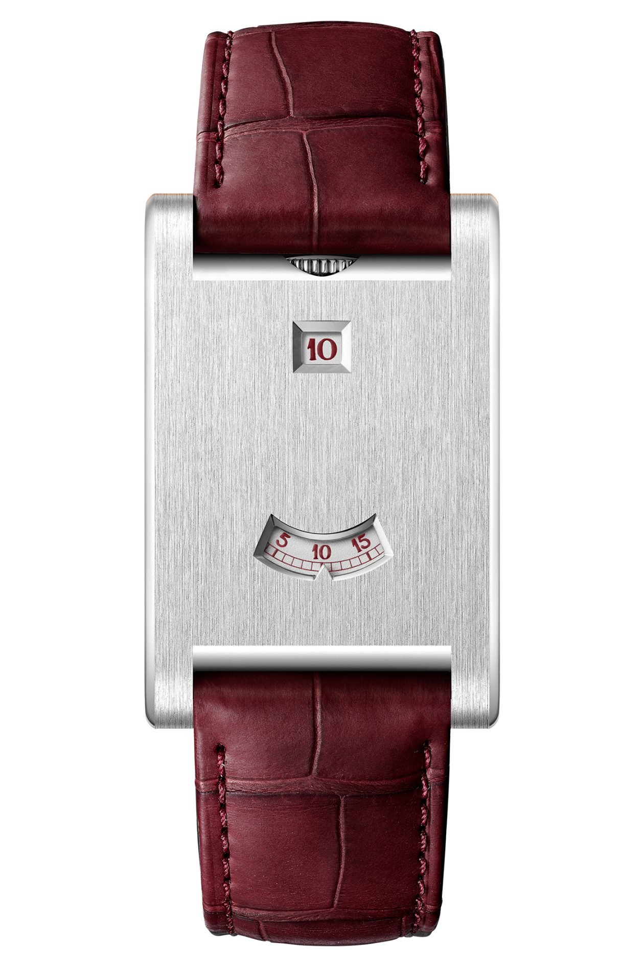 Cartier Privé Tank à Guichets - wersja z platyny