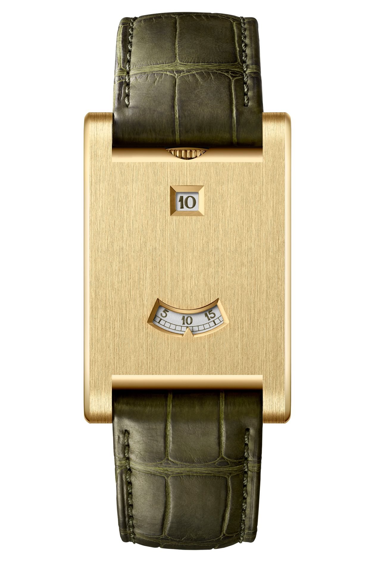Cartier Privé Tank à Guichets - wersja z żółtego złota