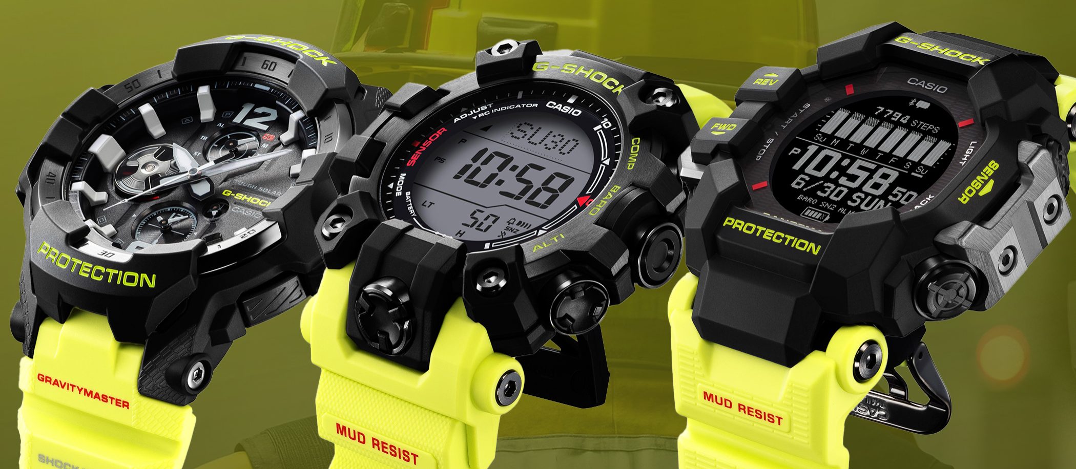G-Shock Gravitymaster, Mudman i Rangeman