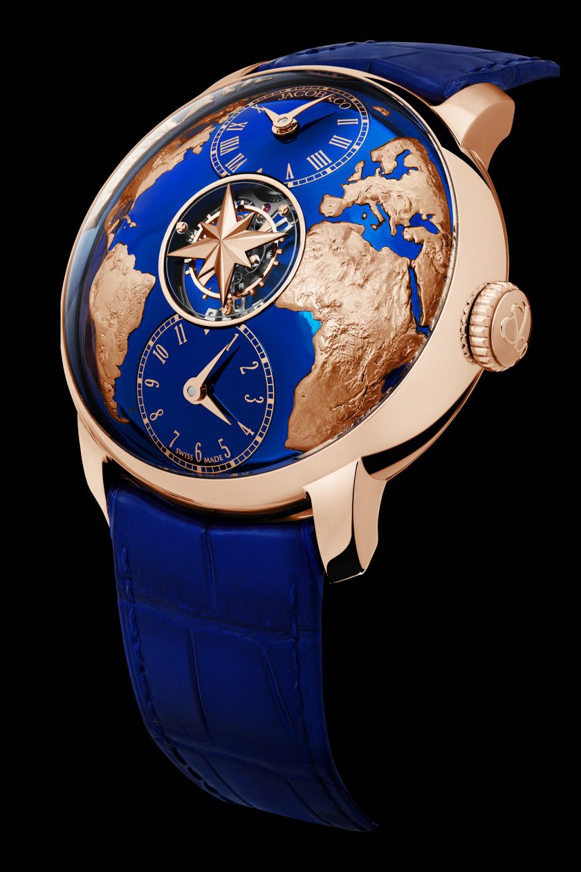 Jacob & Co. - tarcza zegarka Dual Time Zone Tourbillon