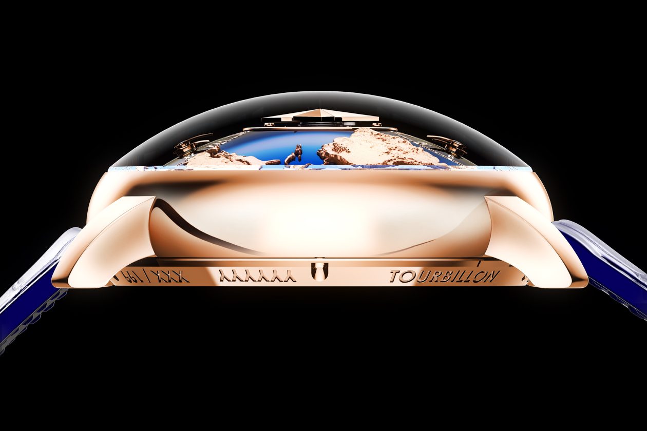 Jacob & Co. - profil koperty zegarka Dual Time Zone Tourbillon