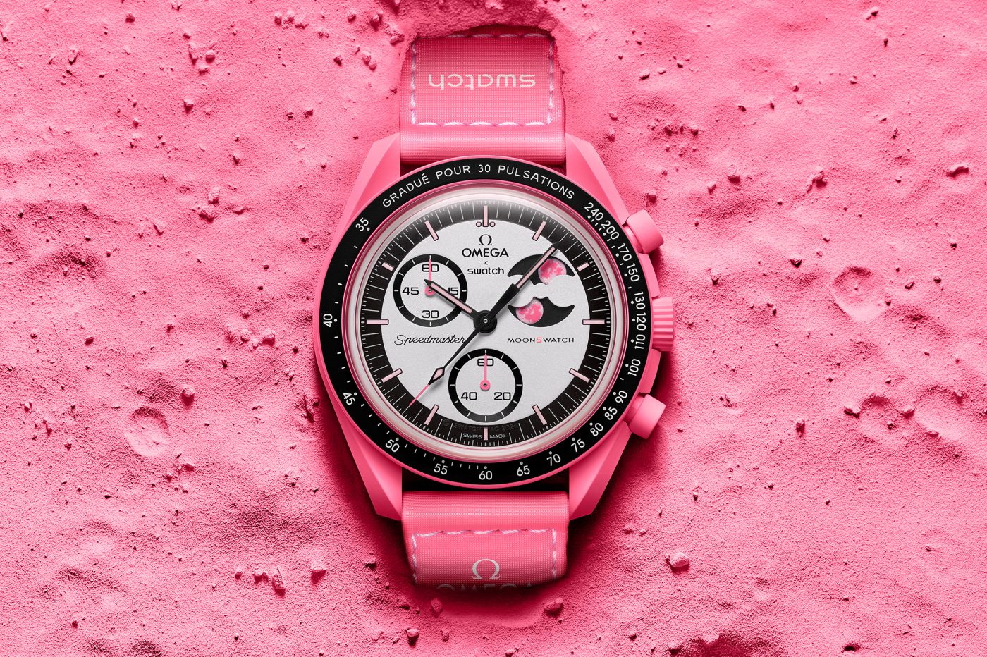 Różowy MoonSwatch, czyli Mission To The Pink Moonphase