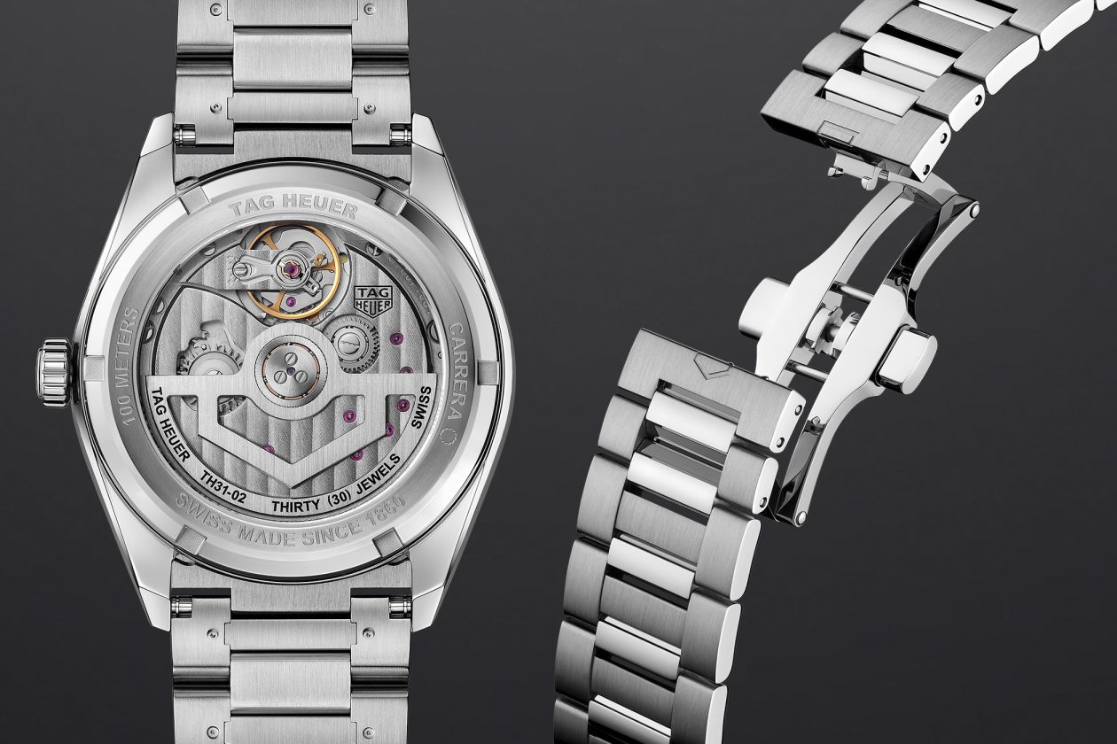 TAG Heuer Carrera Day-Date - mechanizm i bransoleta