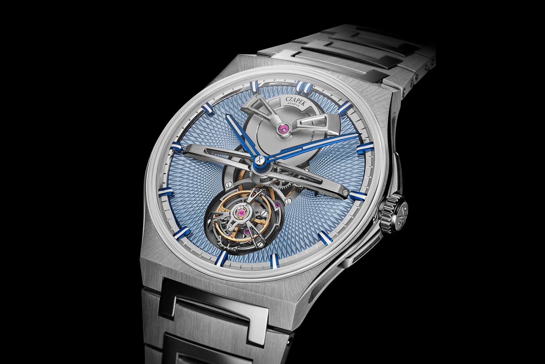 Czapek Antarctique Flying Tourbillon Glacier Blue