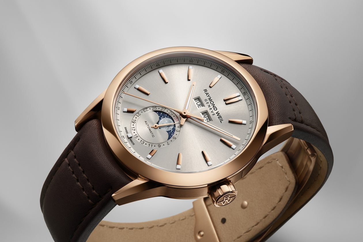 Raymond Weil Freelancer Complete Calendar na skórzanym pasku