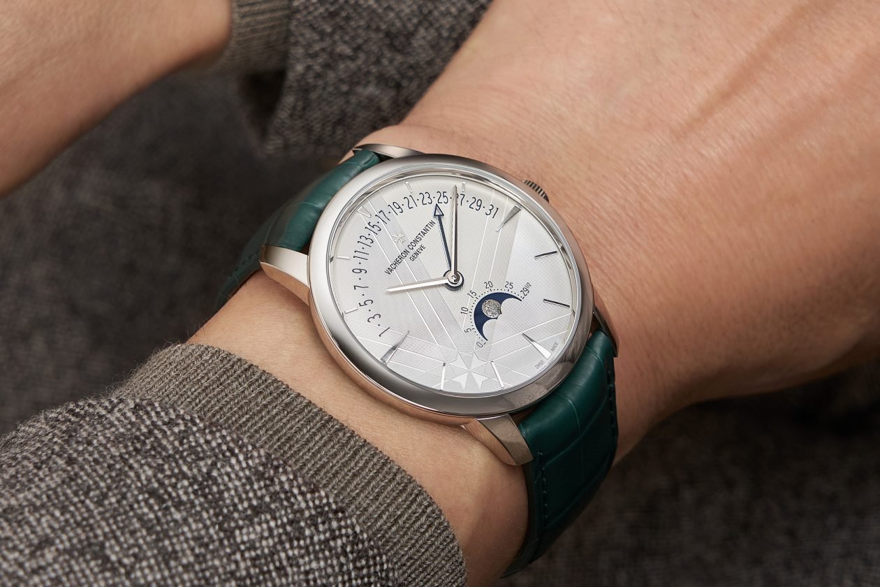 Vacheron Constantin Patrimony Moon Phase Retrograde Date w białym złocie