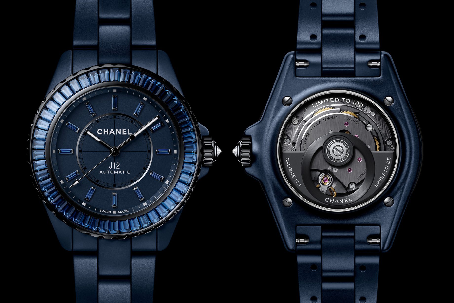 Chanel J12 Bleu 38 mm Sapphires