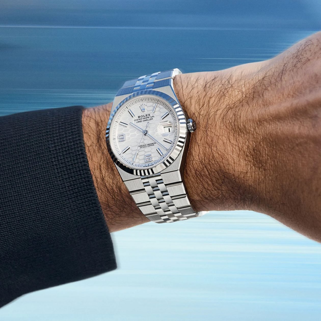 Rolex Land-Dweller na nadgarstku
