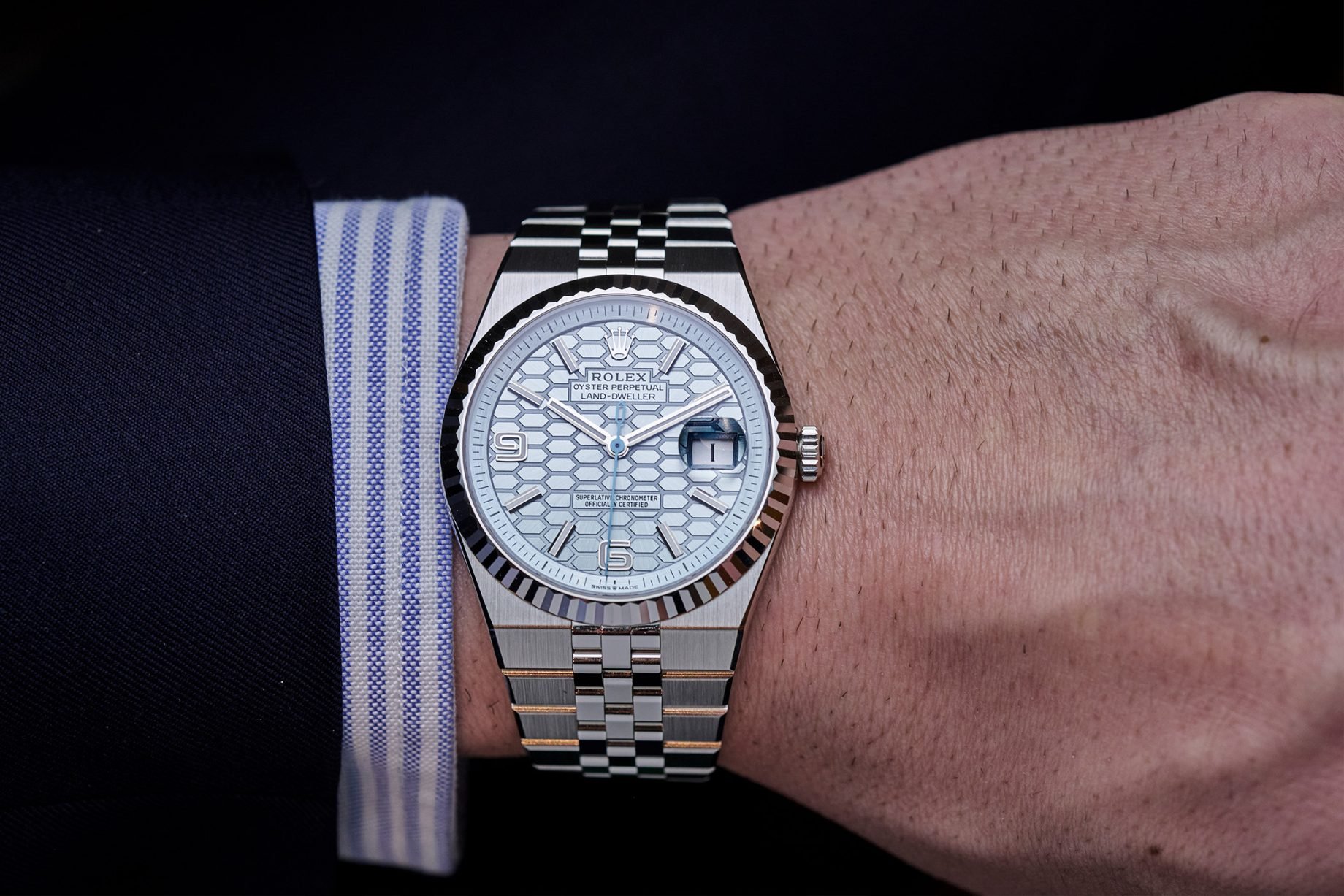Rolex Land-Dweller na nadgarstku