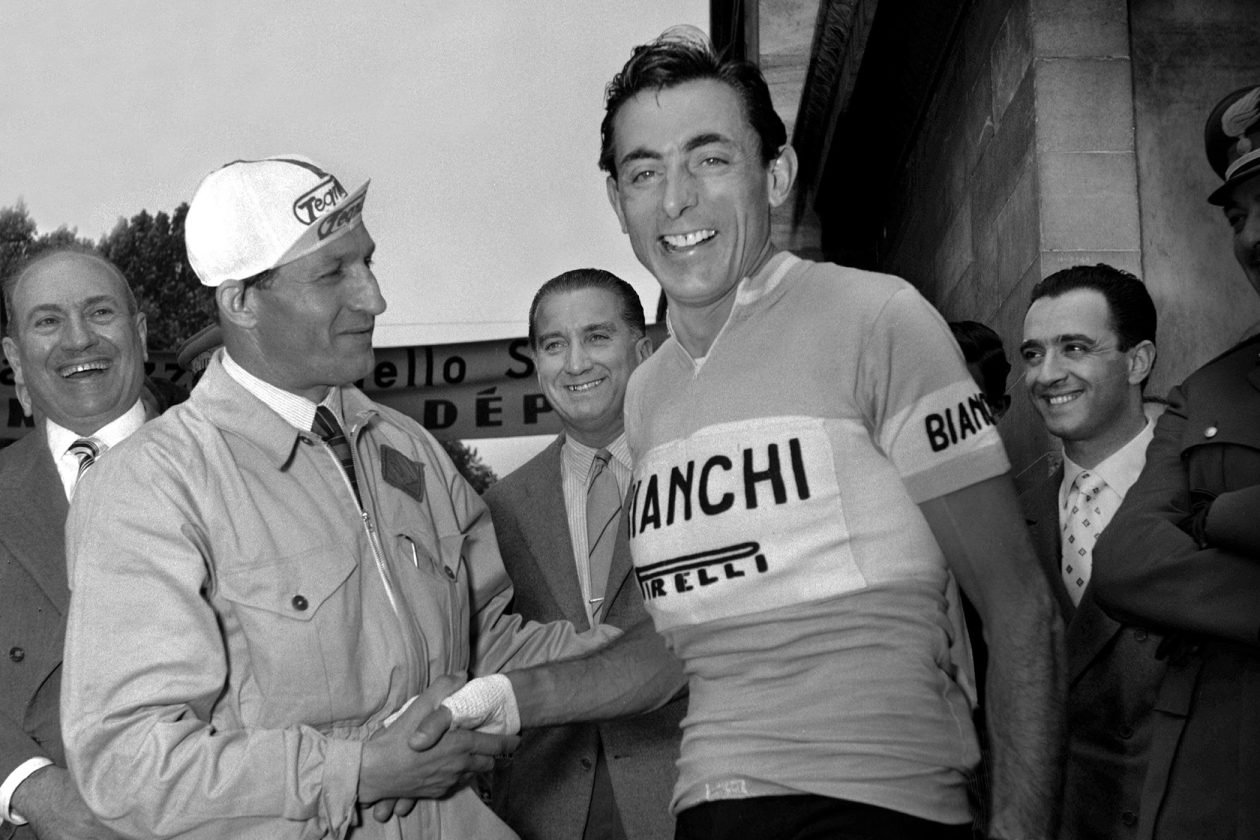 Fausto Coppi (po prawej) i Gino Bartali