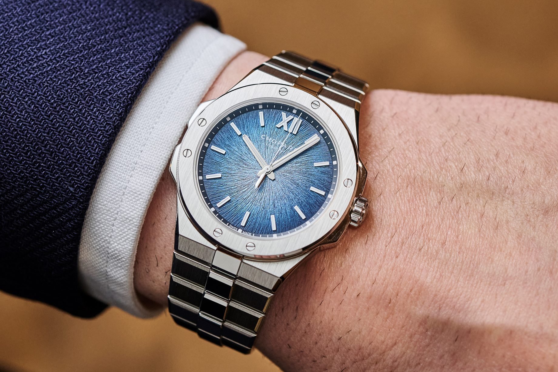 Chopard Alpine Eagle 41 XP CS Platinum na nadgarstku