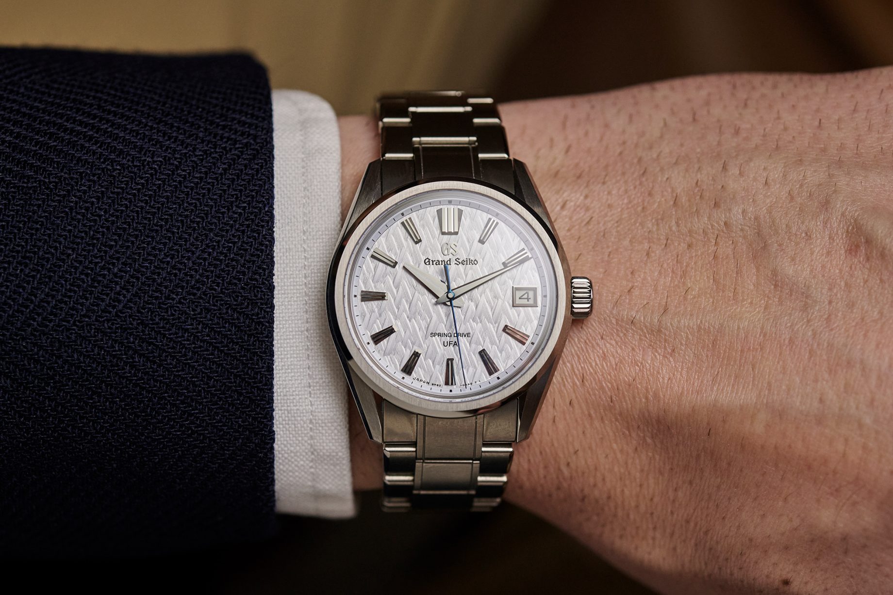Grand Seiko Spring Drive U.F.A. na nadgarstku