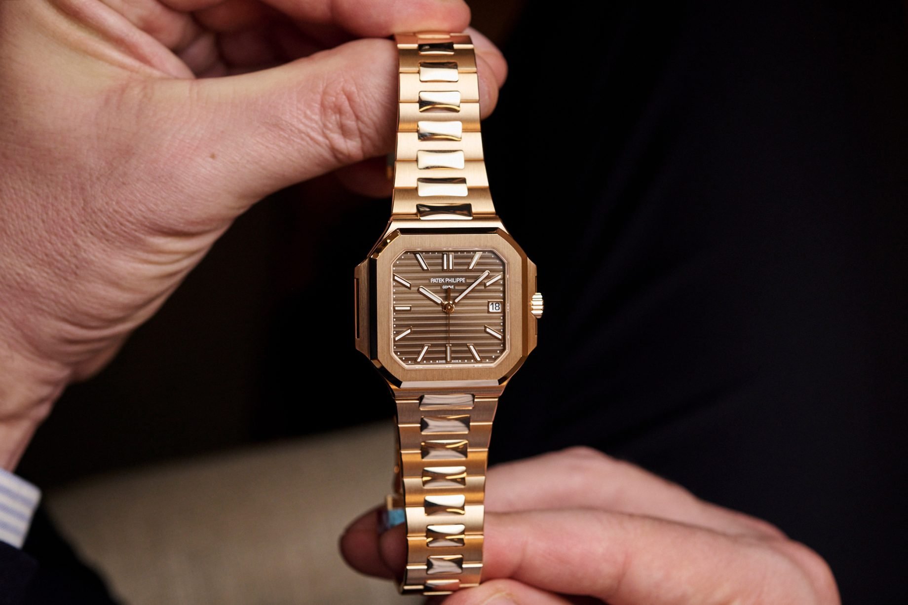 Patek Philippe Cubitus w połączeniu różowego złota i brązowej tarczy