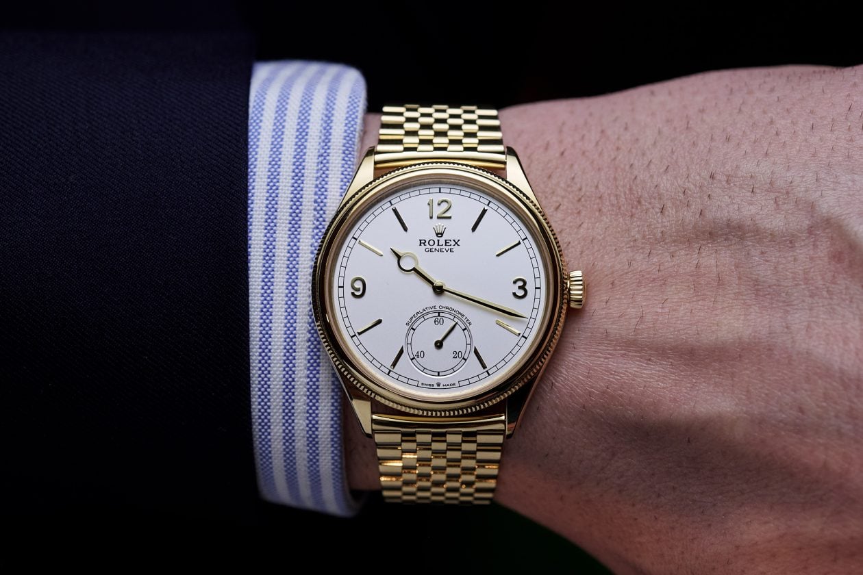 Rolex Perpetual 1908 na nadgarstku